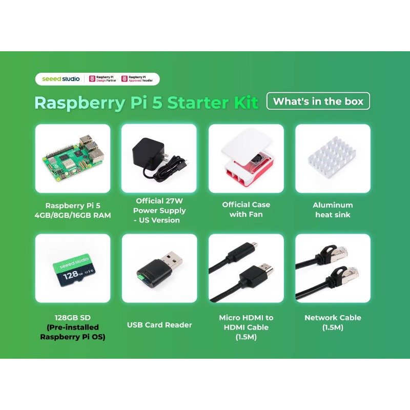 5 Starter Kit - 4GB/8GB/16GB R - огляд і ціна Raspberry Pi 5 8Gb Kit