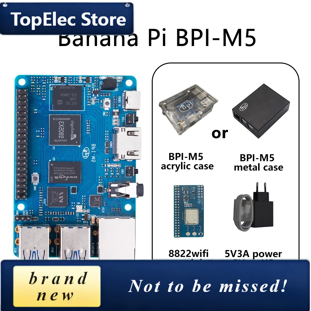 TopElec Banana PI BPI-M5 SET W - огляд і ціна Banana Pi Bpi-M5